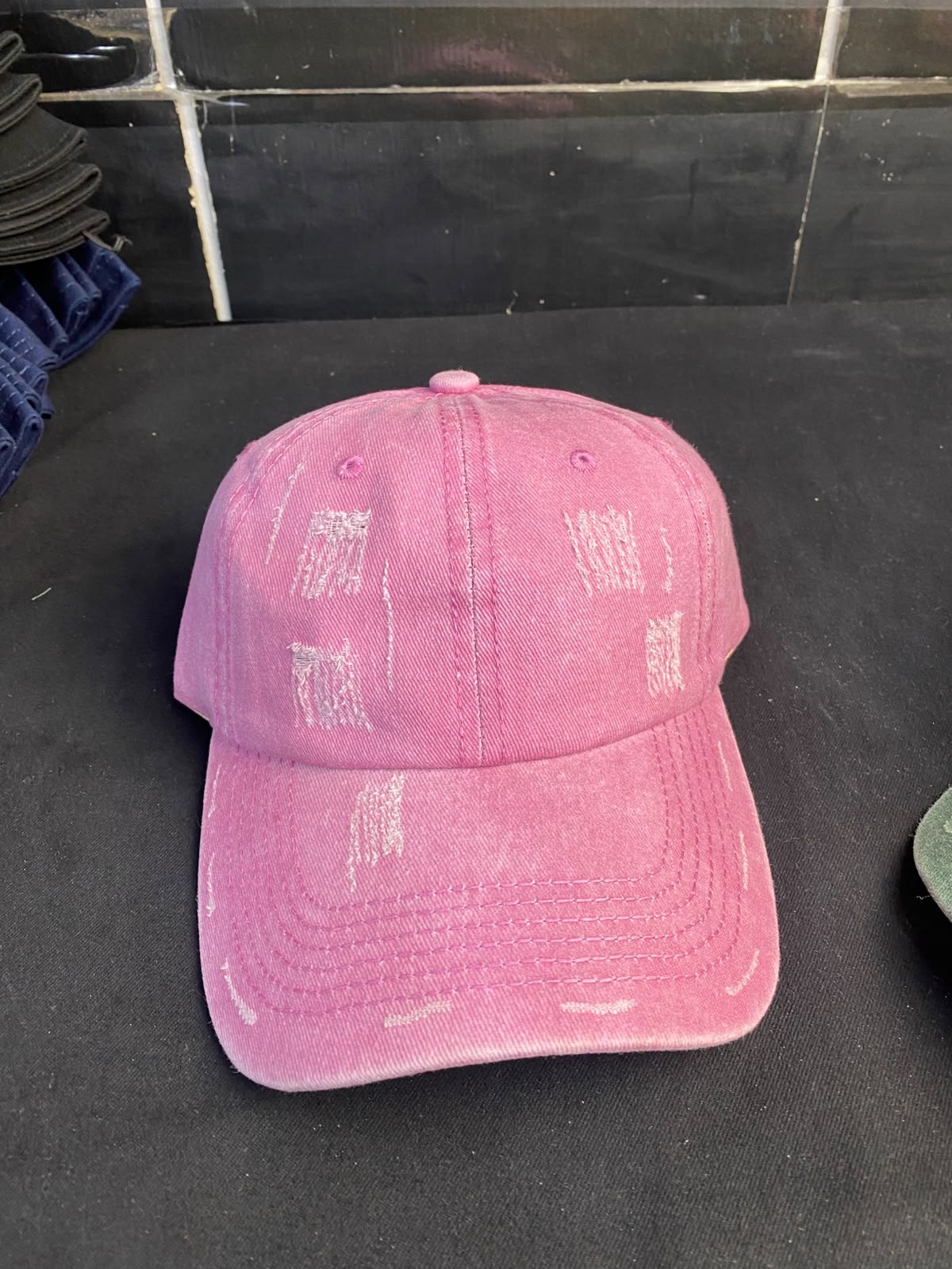 VINTAGE WASHED CUTTING COTTON CAP