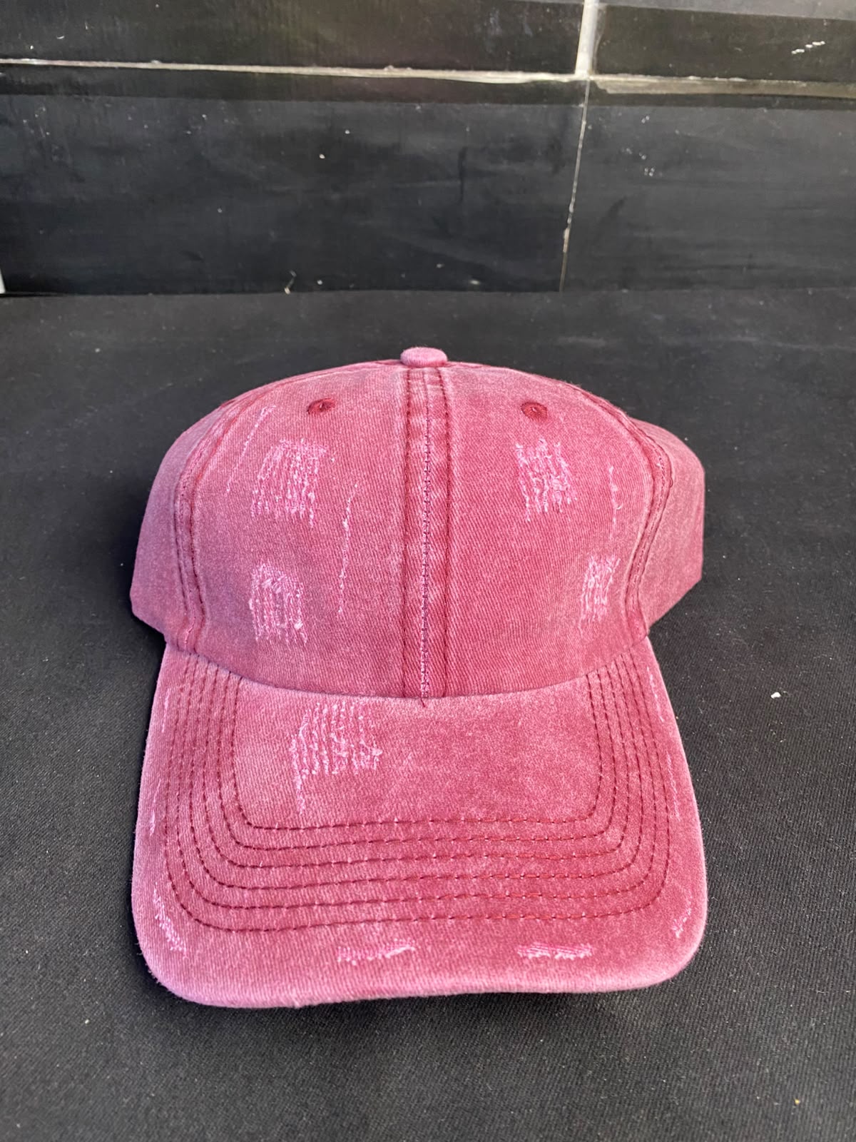 VINTAGE WASHED CUTTING COTTON CAP