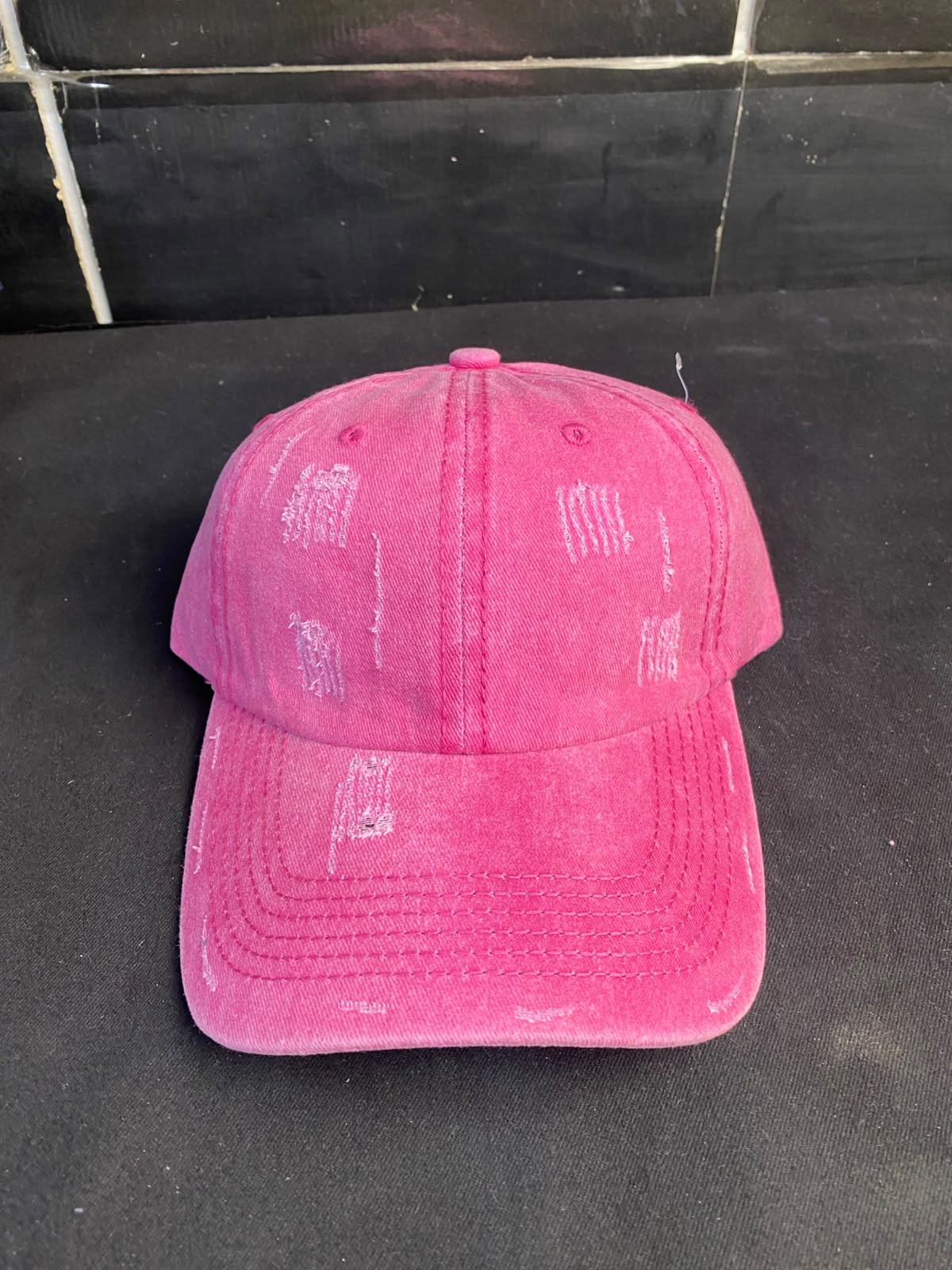 VINTAGE WASHED CUTTING COTTON CAP