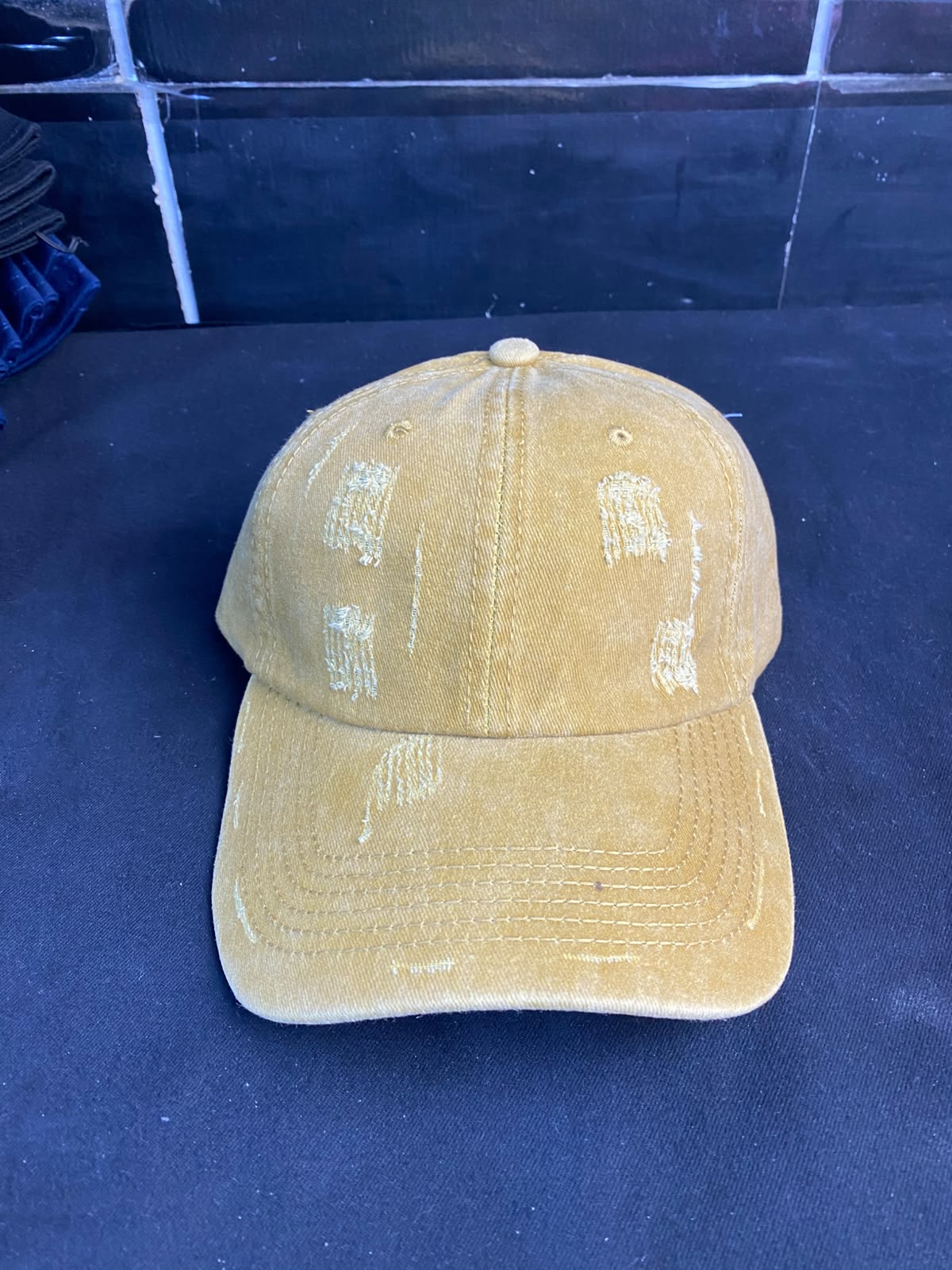 VINTAGE  WASHED CUTTING COTTON CAP